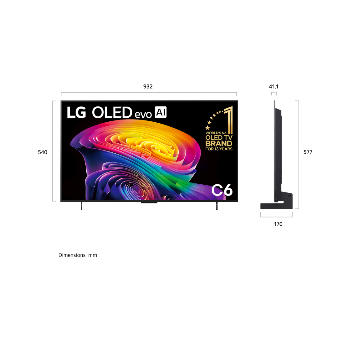 LG 42" OLED EVO AI C6 4K SMART TV (2026)