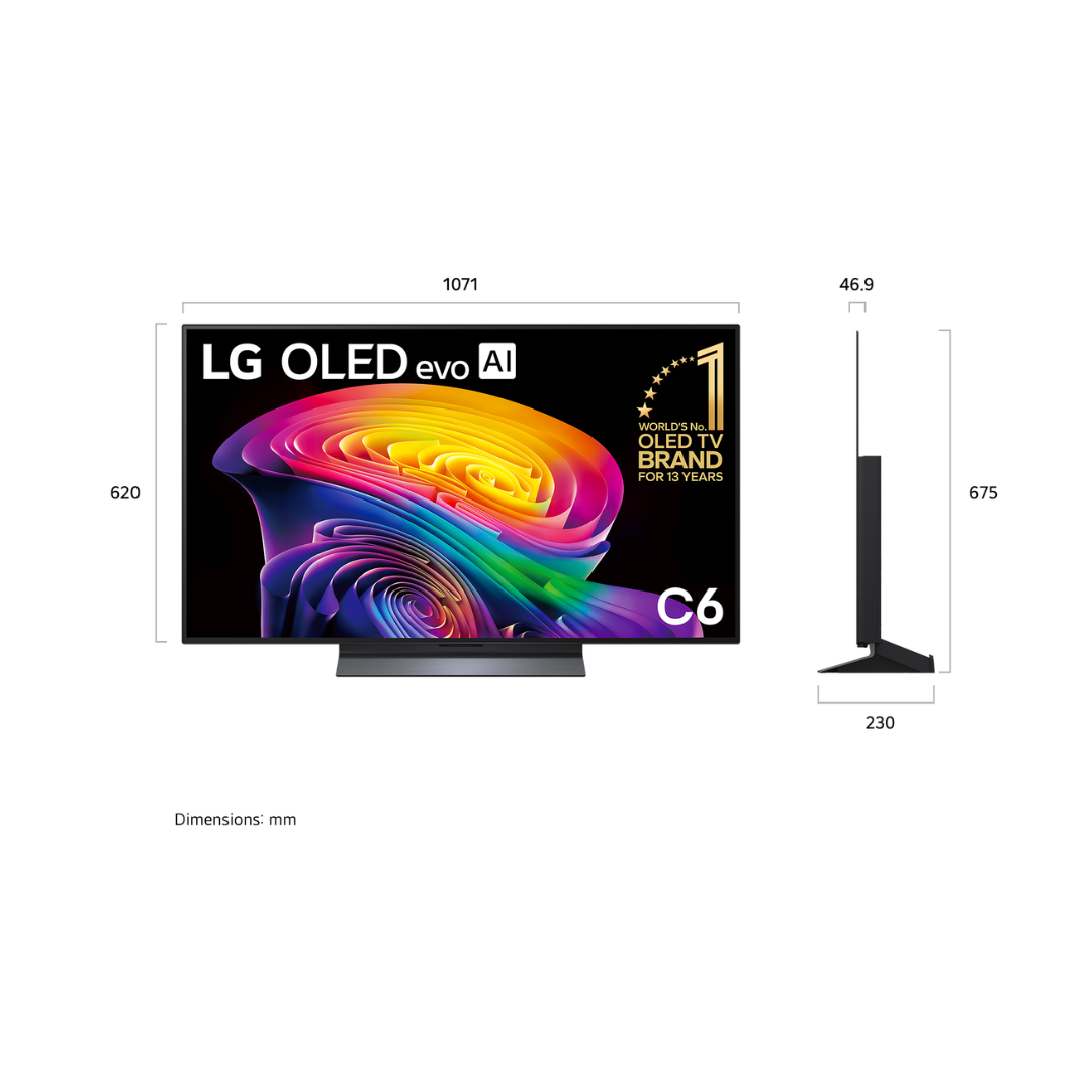 LG 48" OLED EVO AI C6 4K SMART TV (2026)