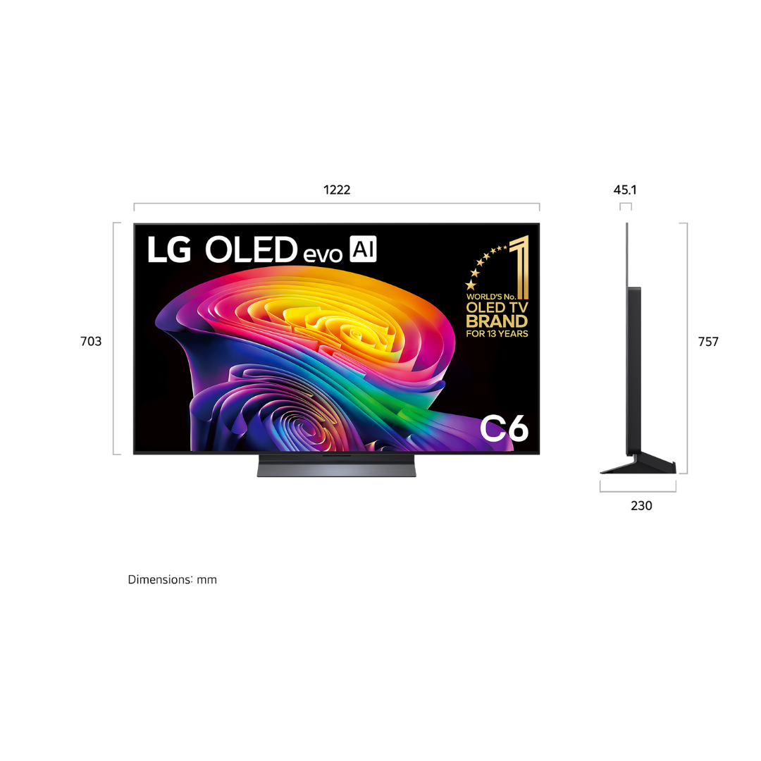 LG 55" OLED EVO AI C6 4K SMART TV (2026)