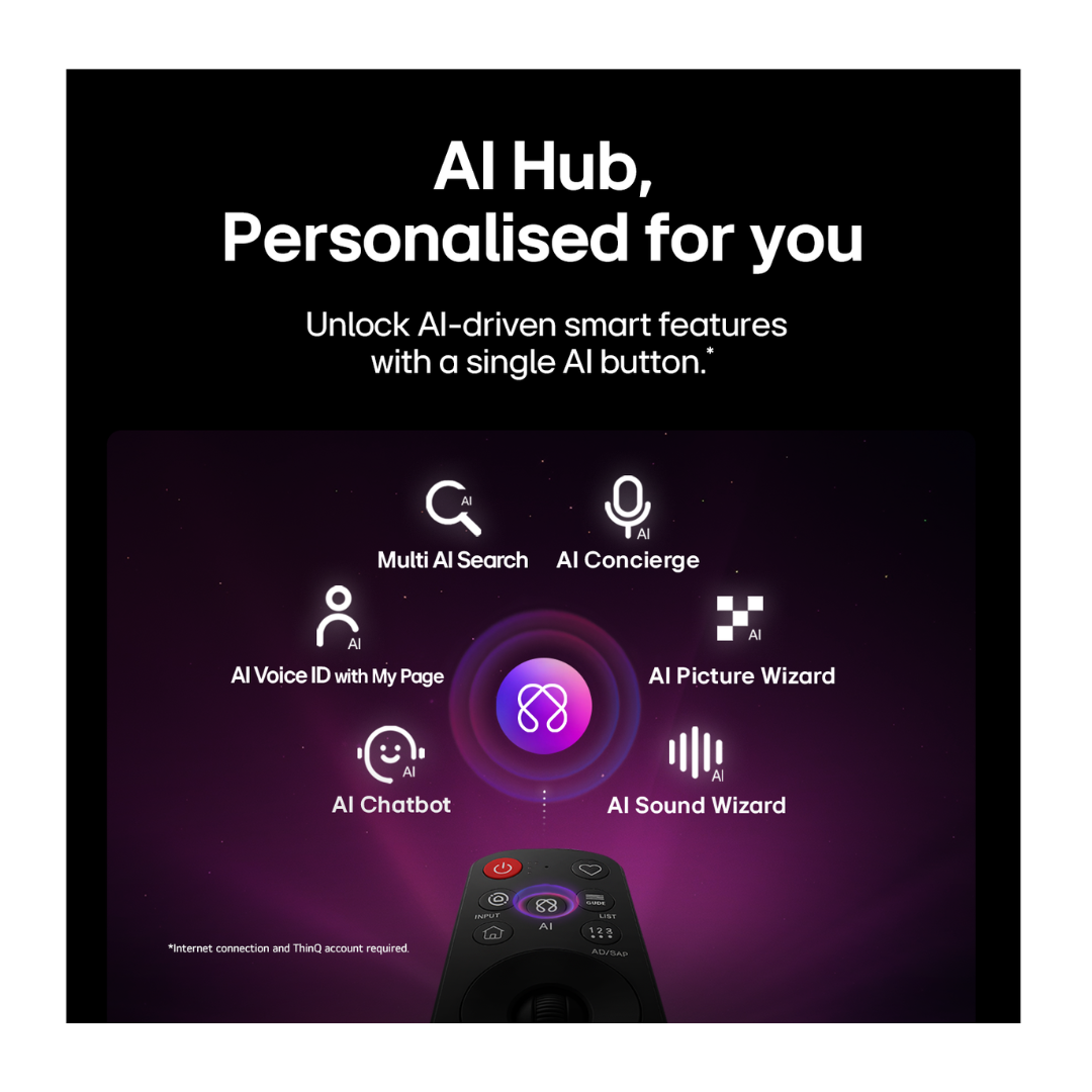 LG 65" OLED AI B6 4K SMART TV (2026)