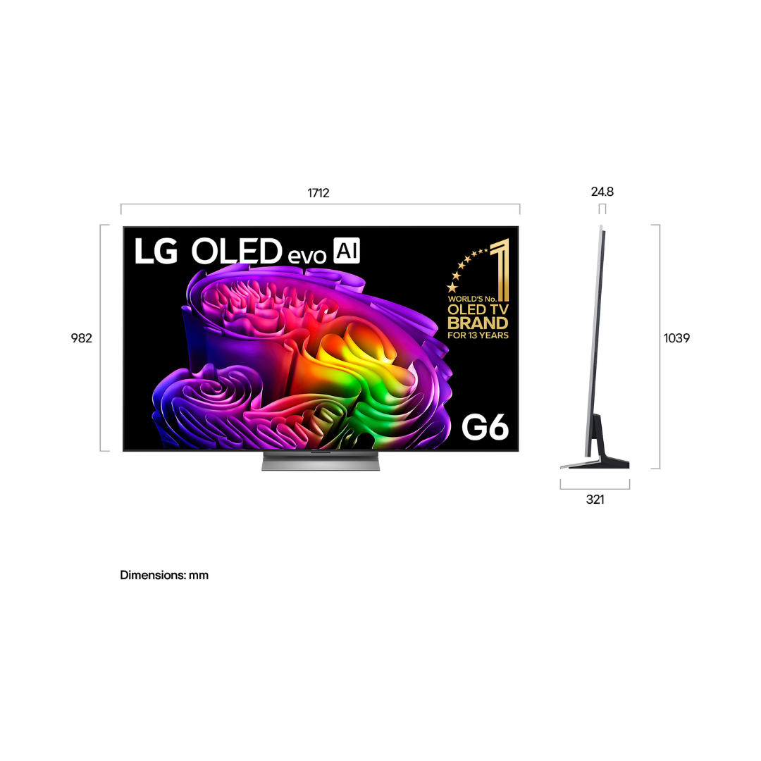 LG 77" OLED EVO AI G6 4K SMART TV (2026)