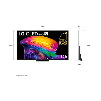 LG 83" OLED EVO AI C6 4K SMART TV (2026)