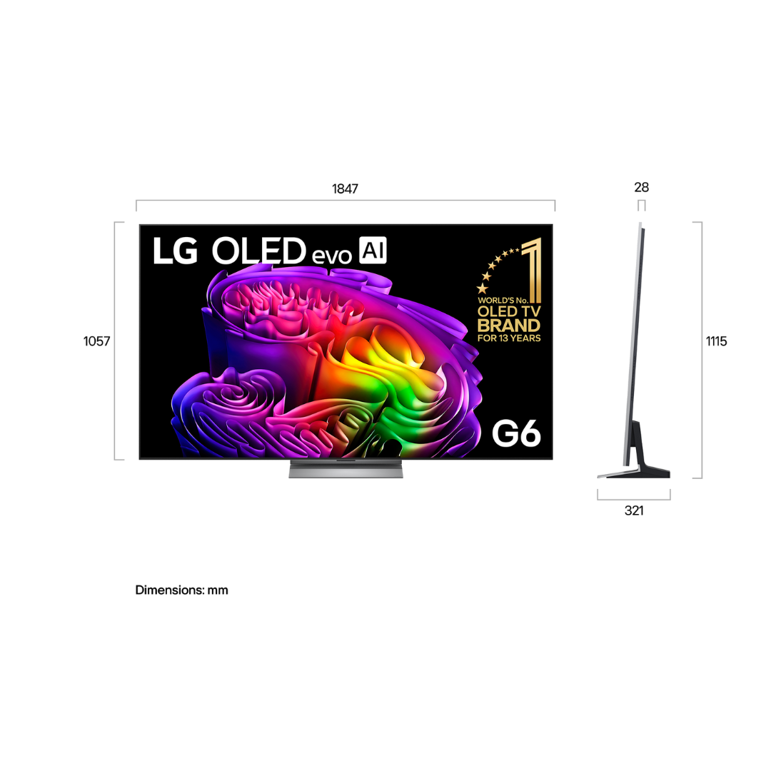 LG 83" OLED EVO AI G6 4K SMART TV (2026)