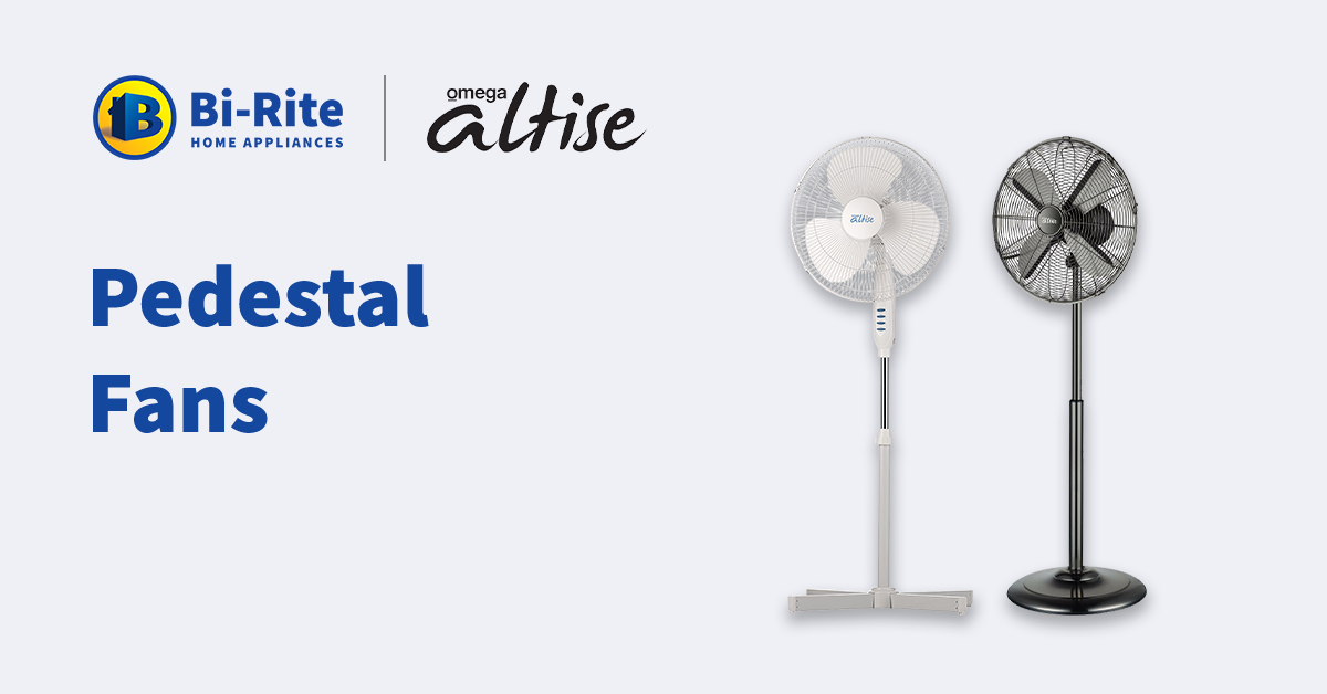 Omega Altise Pedestal Fans – Bi-Rite Home Appliances