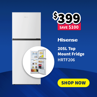 Hisense Top Mount Fridge on Sale - $399 Save $100 