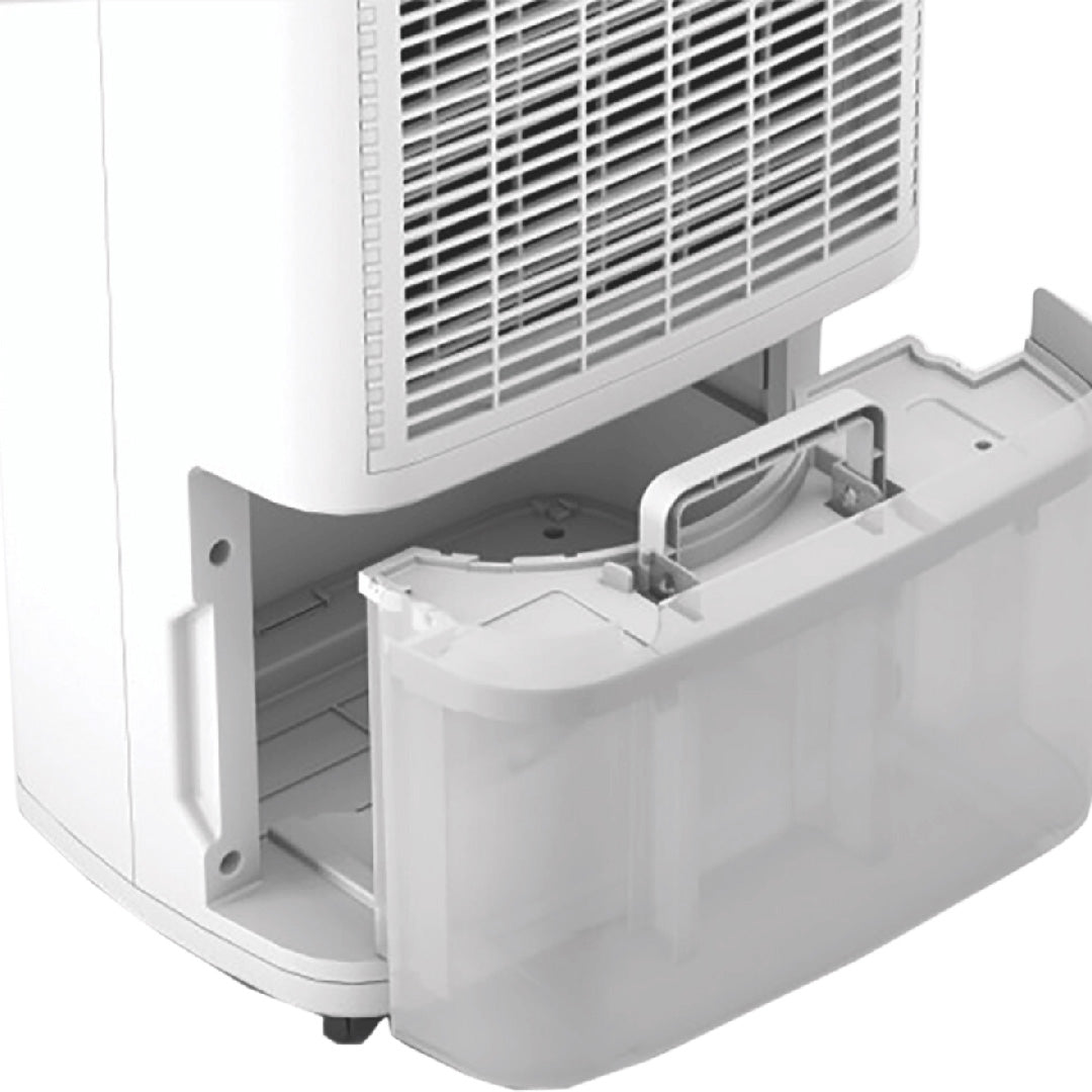 Olimpia Splendid dehumidifier water tank on a white background