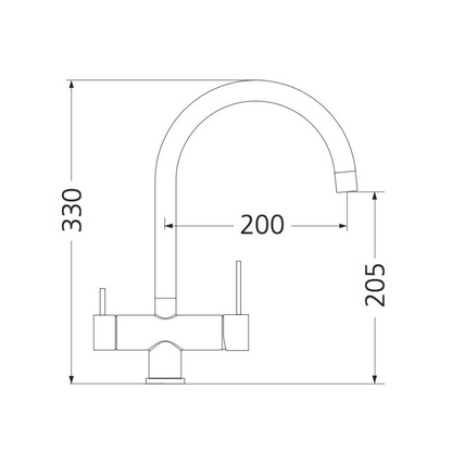 Oliveri 3 Way Filter Tap