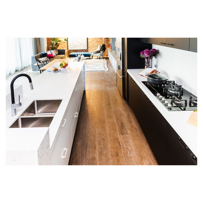 Oliveri Sonetto Double Bowl Under Mount Sink Stainless Steel