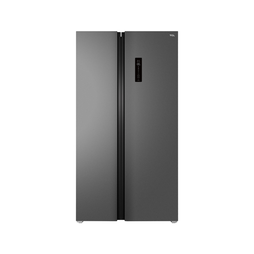TCL 505L Side By Side Grey Fridge with Digital Display