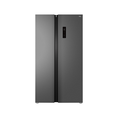 TCL 505L Side By Side Grey Fridge with Digital Display