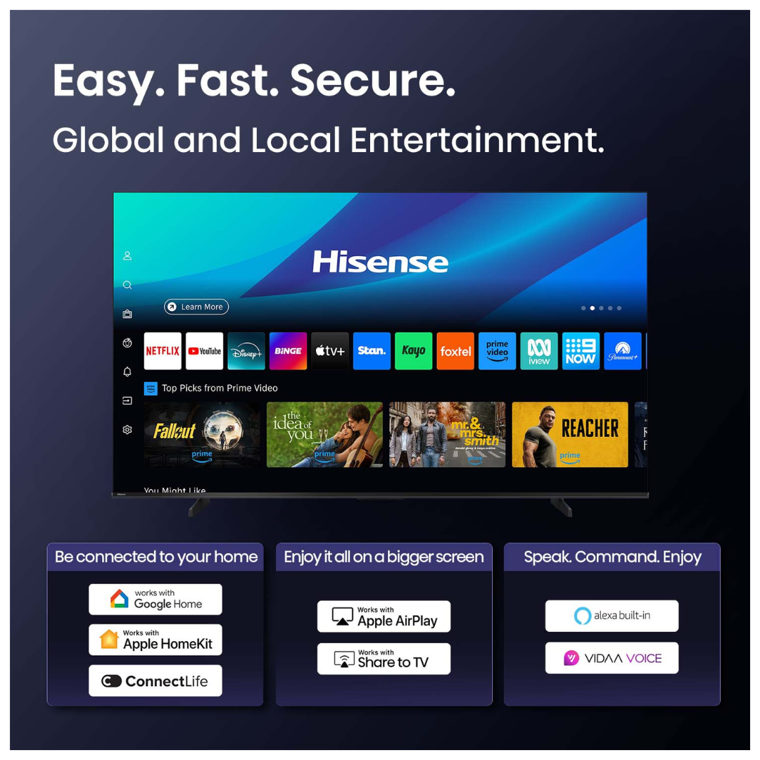 Hisense 85" Q6QAU 4K QLED Smart TV (2025)