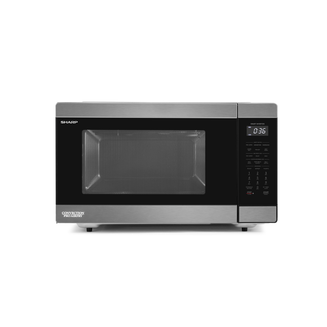 Sharp microwave oven on a white background