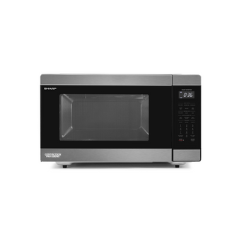 Sharp microwave oven on a white background
