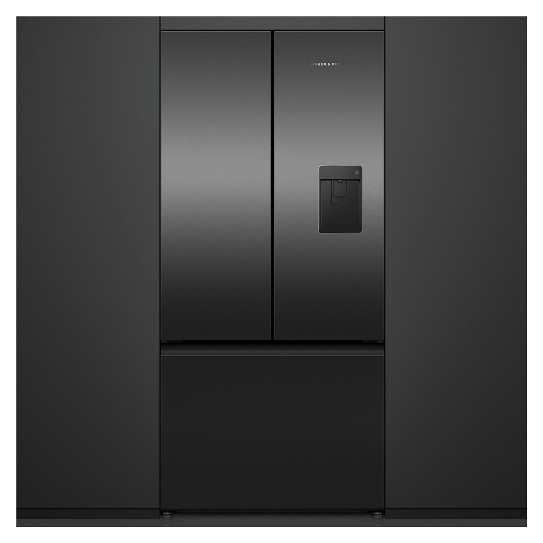 Fisher & Paykel 511L Black Stainless Steel French Door Fridge