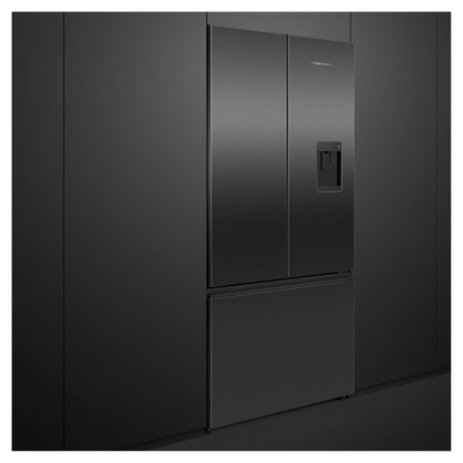 Fisher & Paykel 511L Black Stainless Steel French Door Fridge