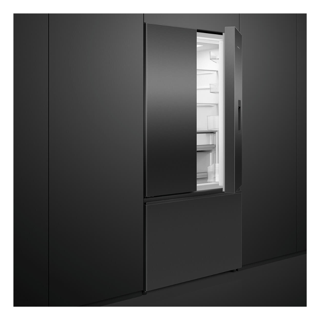 Fisher & Paykel 511L Black Stainless Steel French Door Fridge