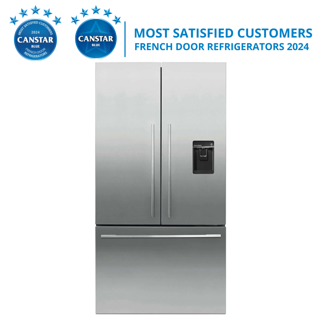 Fisher & Paykel 569L Series 7 French Door Refrigerator Freezer, Ice & Water