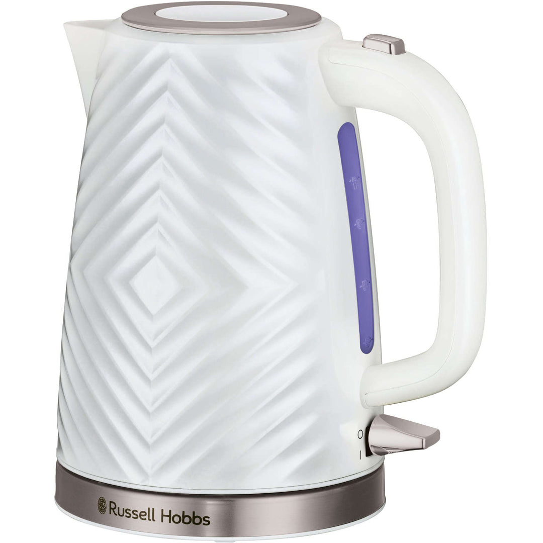 Russell Hobbs Groove Kettle in White - RHK720WHI image_1