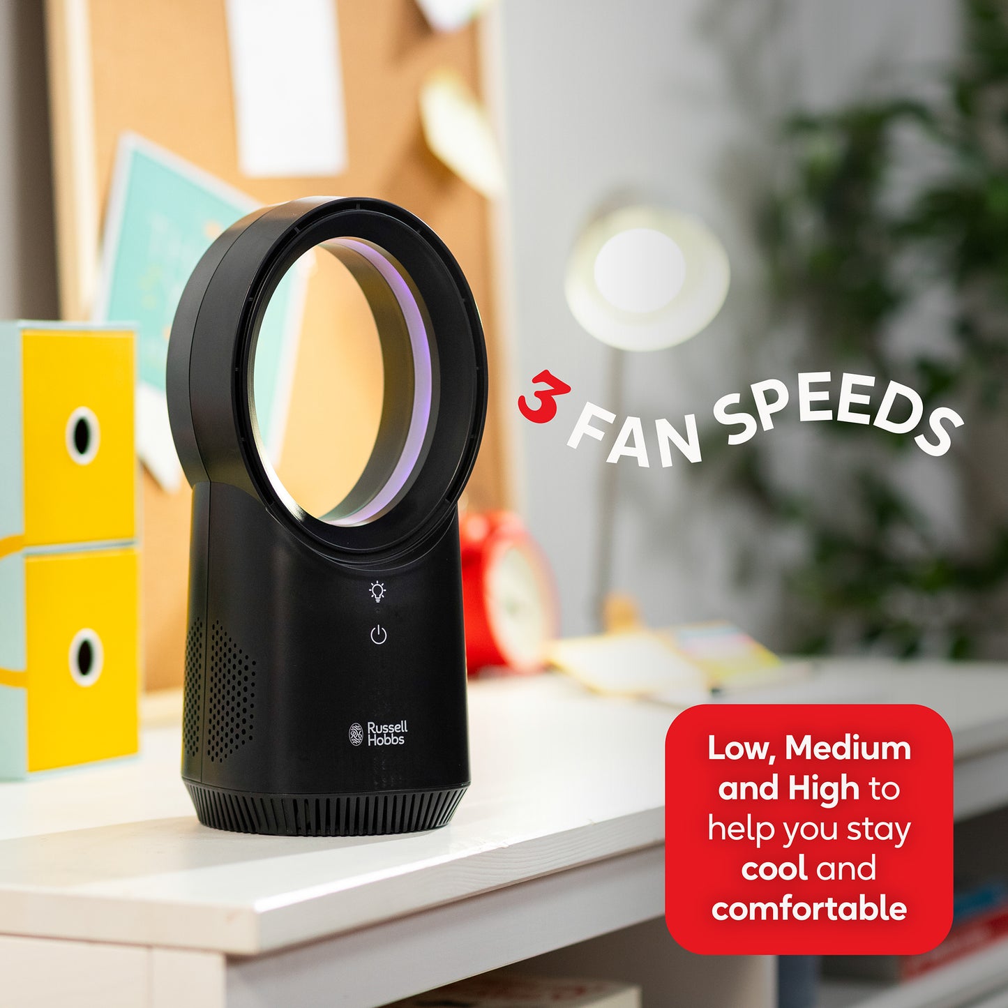 Russell Hobbs USB Bladeless Desk Fan