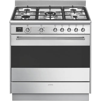 Smeg Classic 90cm Dual Fuel Freestanding Cooker - FS9606XS1 image_1