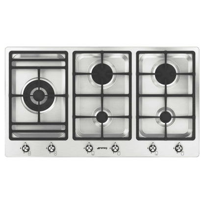 Smeg 90cm Gas Cooktop in Stainless Steel - PSA9065 image_1