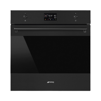 Smeg 60cm Pyrolytic Single Oven in a matte black finish