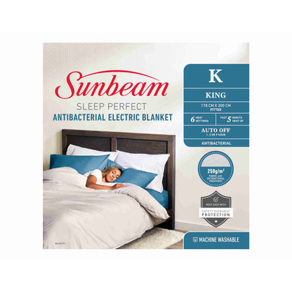 Sunbeam Sleep Perfect Antibacterial Electric Blanket - King - BLA6371 image_4