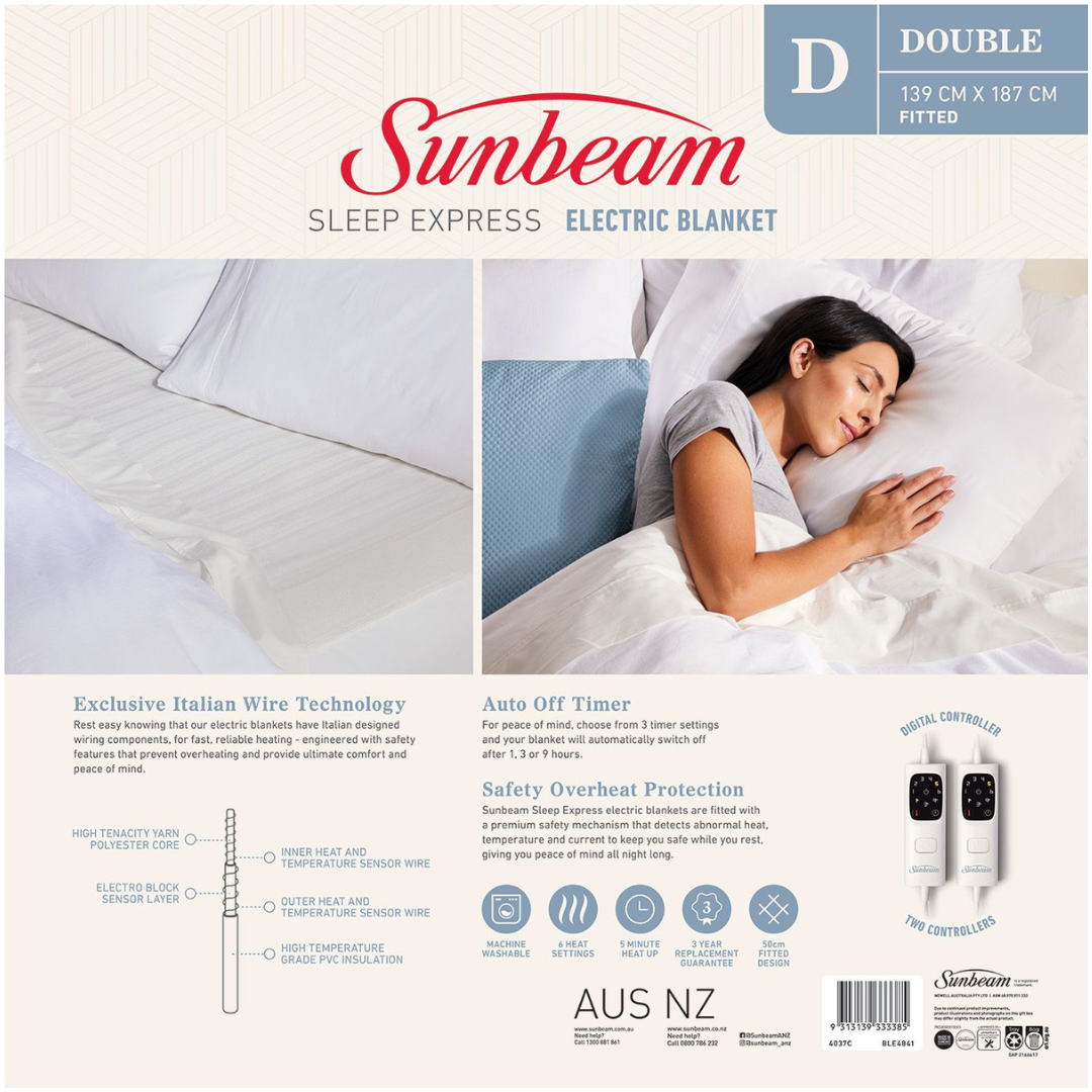 Sunbeam Sleep Express Electric Blanket Double - BLE4841 image_3