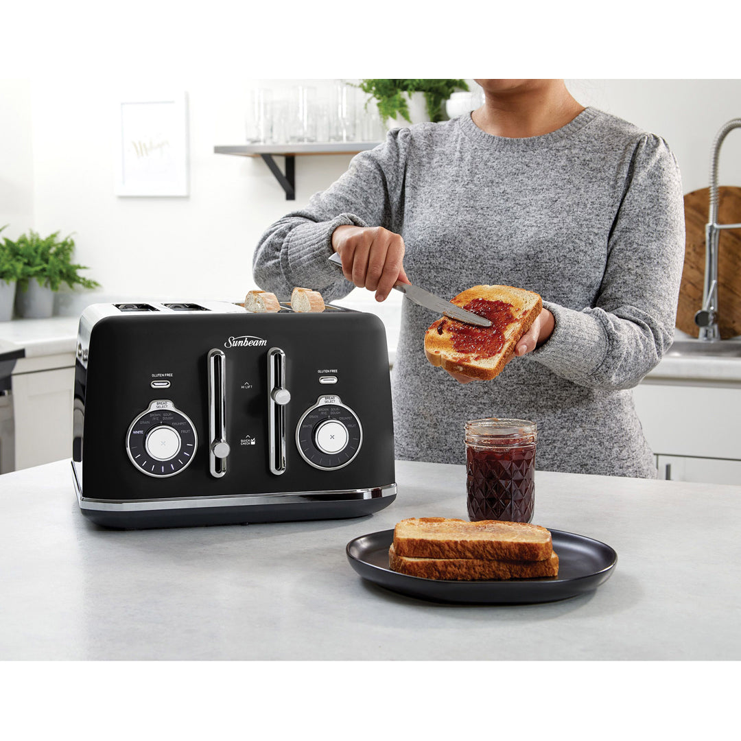 Sunbeam Alinea Select 4 Slice Bread Select Toaster Black Classics - TA2840K image_3