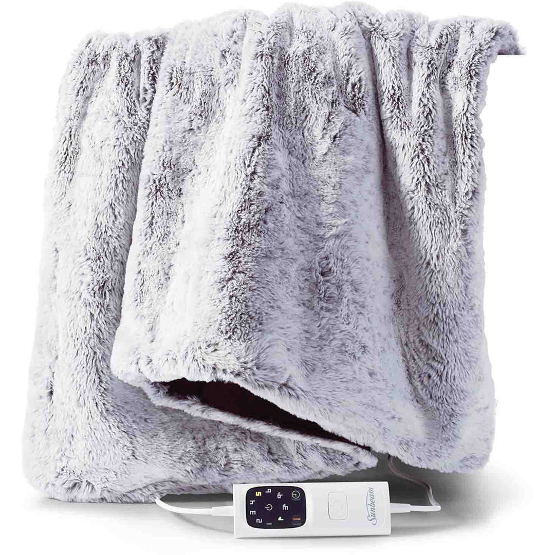 Sunbeam Feel Perfect Faux Fur Heated Throw Blanket - TRF4300 image_1