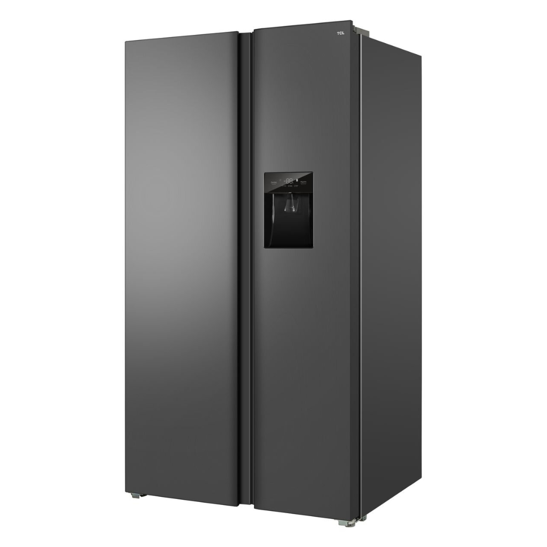 TCL 631L Silver Side By Side Fridge