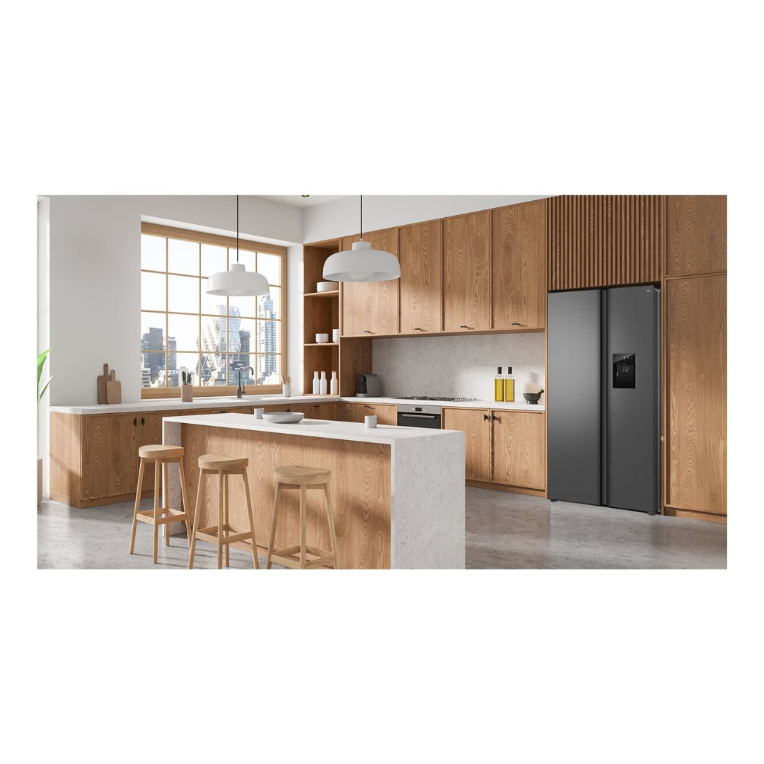 TCL 631L Silver Side By Side Fridge