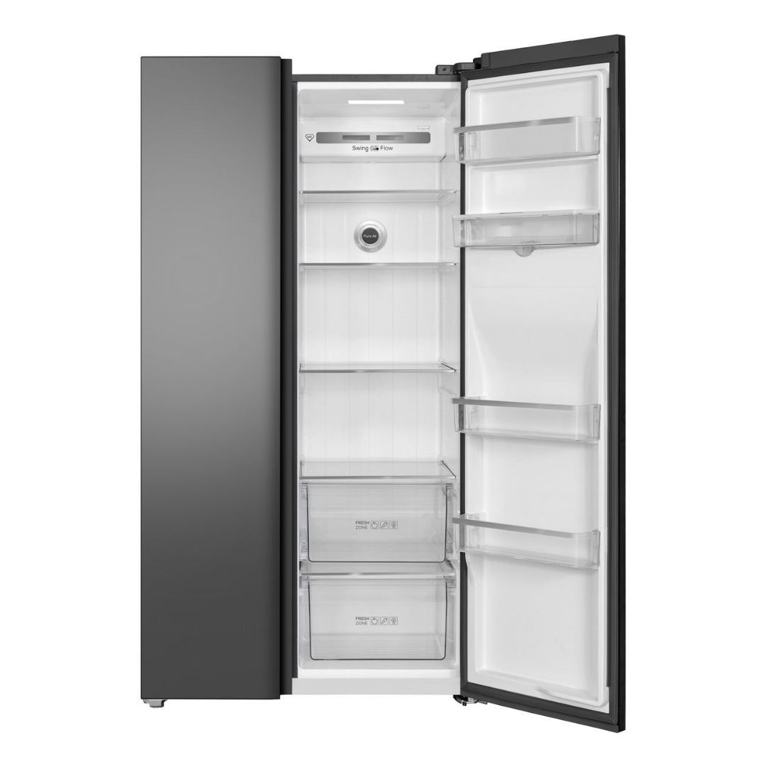 TCL 631L Silver Side By Side Fridge