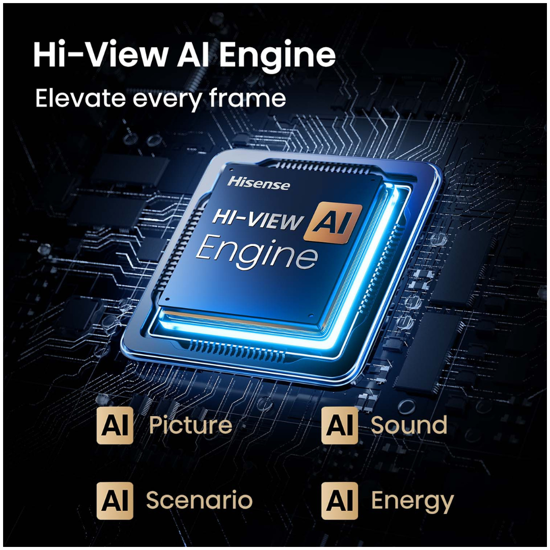 Hisense 65" U6QAU PRO 4K QLED 144Hz Smart TV (2025)