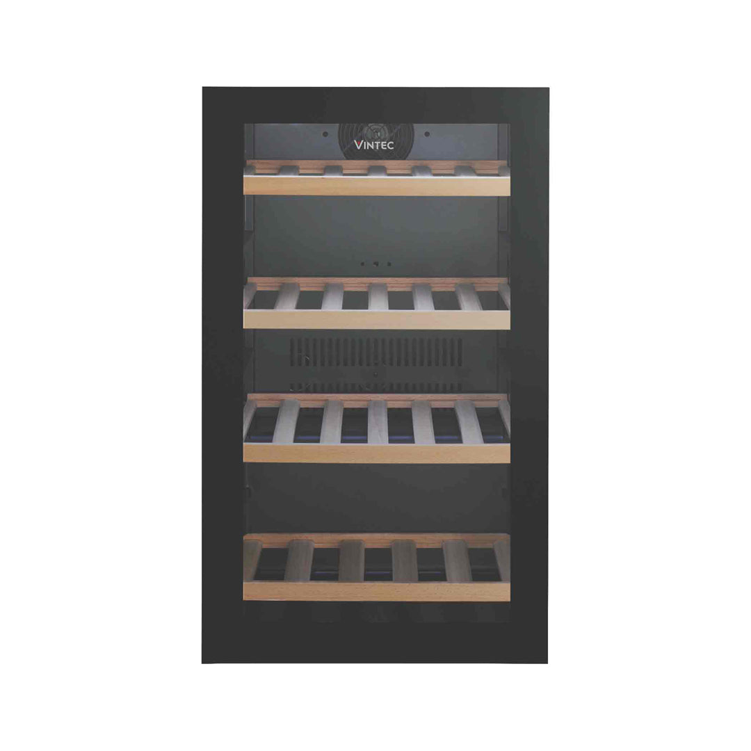 Vintec 35 Bottle Wine Cabinet in Black Glass - VWS035SBBX image_3