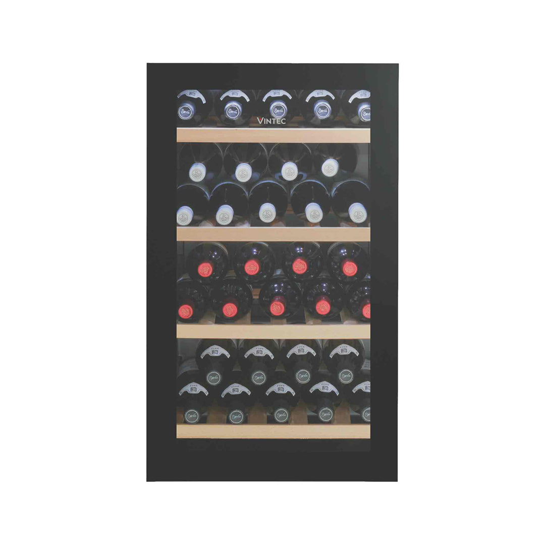 Vintec 35 Bottle Wine Cabinet in Black Glass - VWS035SBBX image_5