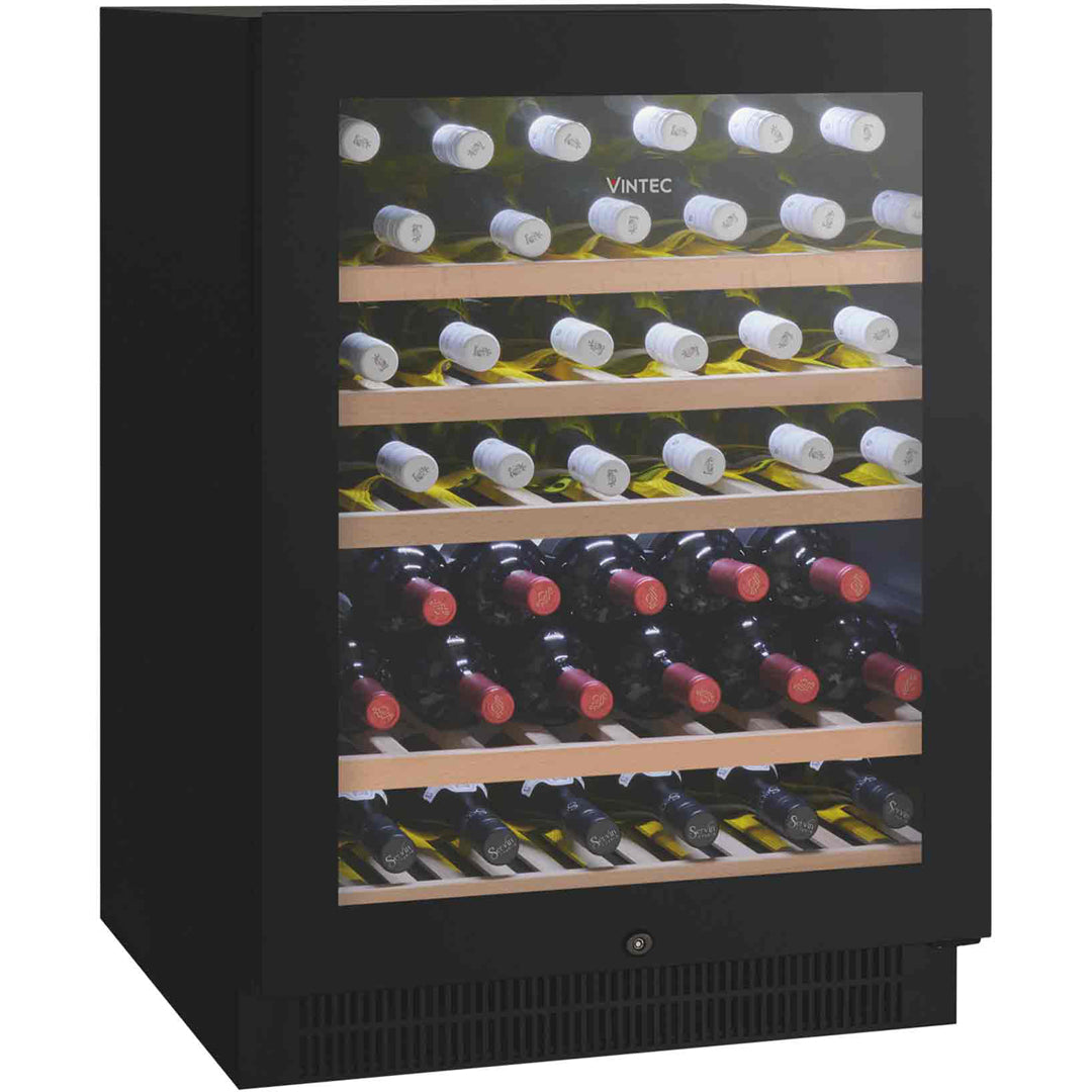 Vintec 50 Bottle Wine Cabinet with Black Glass - VWS050SBBX image_2