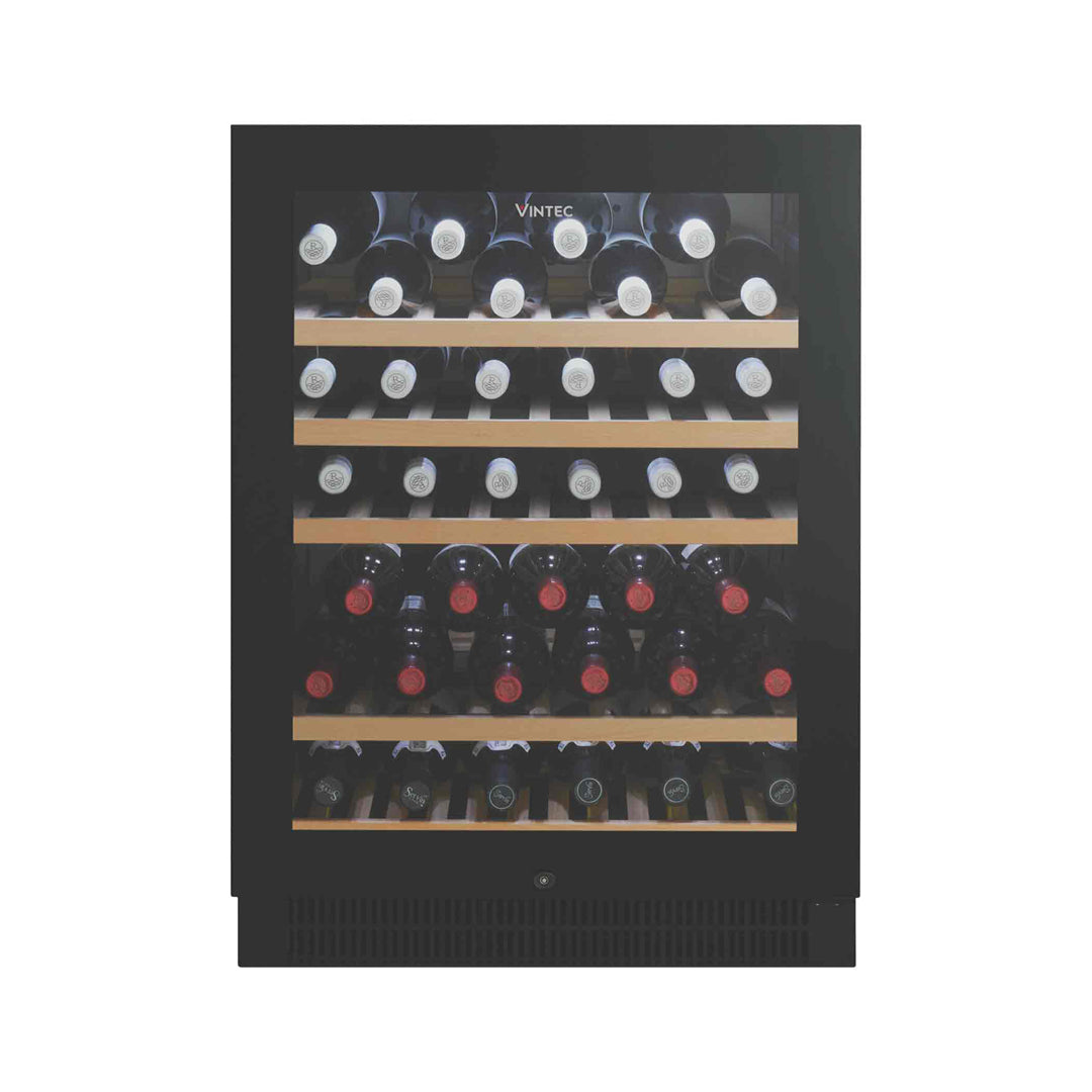 Vintec 50 Bottle Wine Cabinet with Black Glass - VWS050SBBX image_1