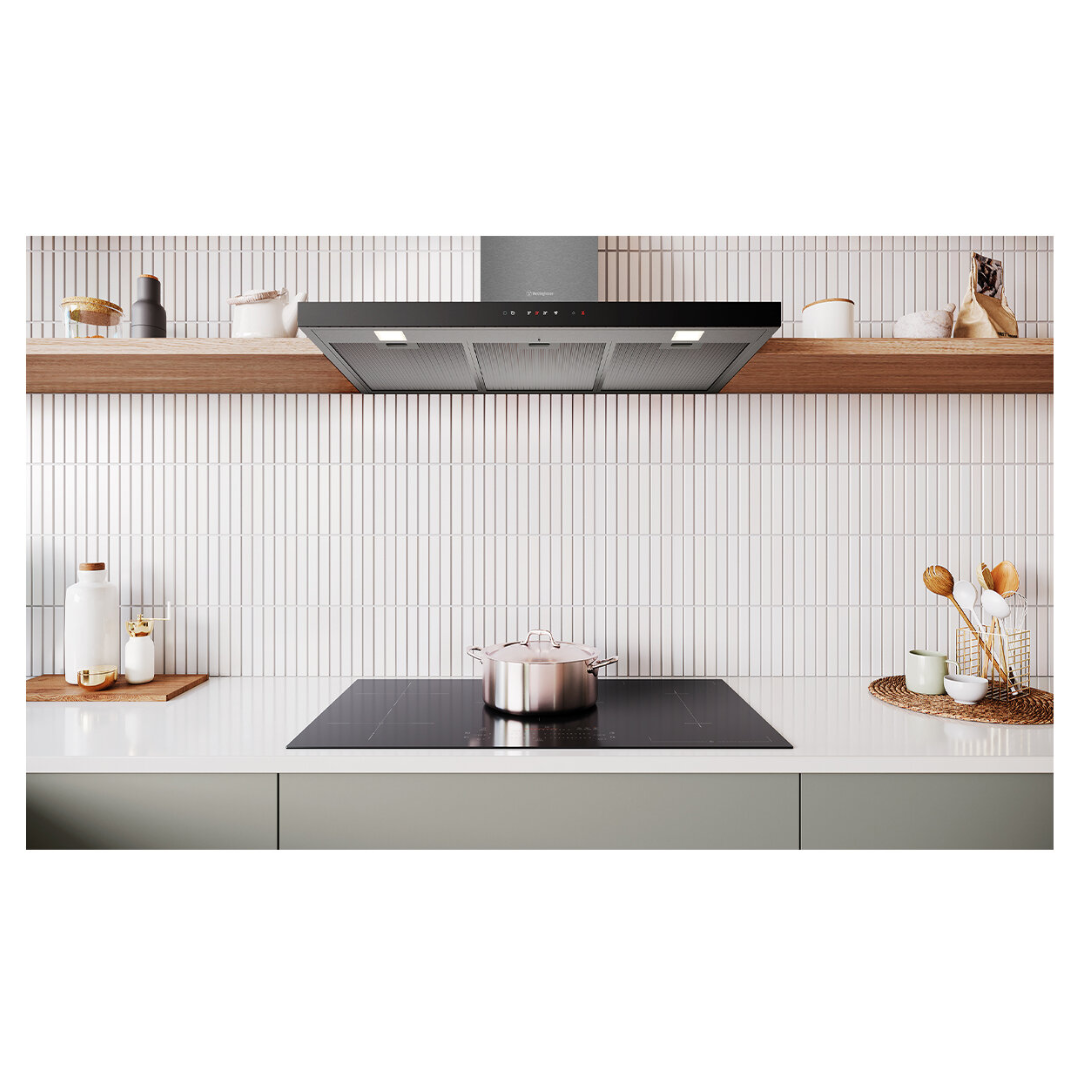 Westinghouse 90cm Canopy Rangehood Dark Stainless Steel