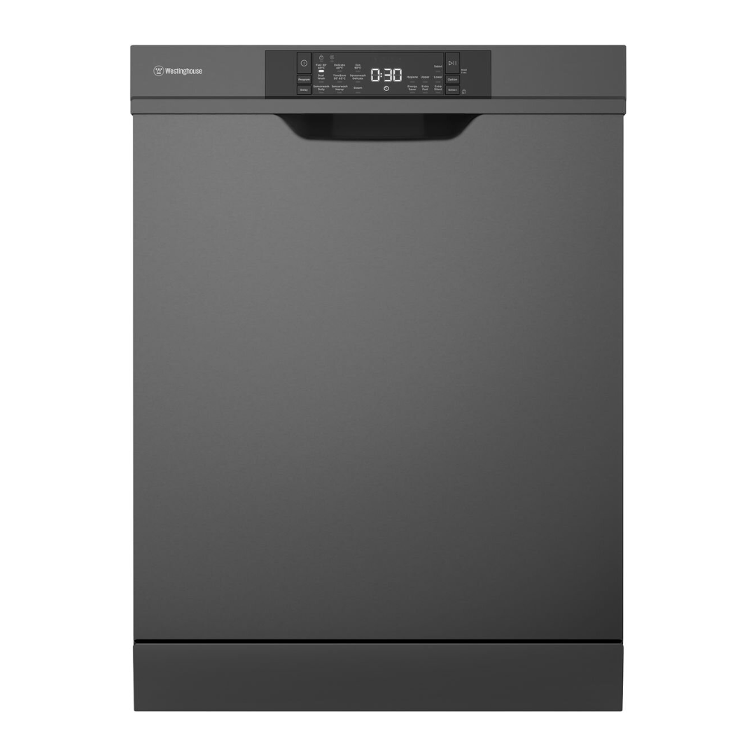 Westinghouse 60cm Dark Stainless Steel Built Under Dishwasher