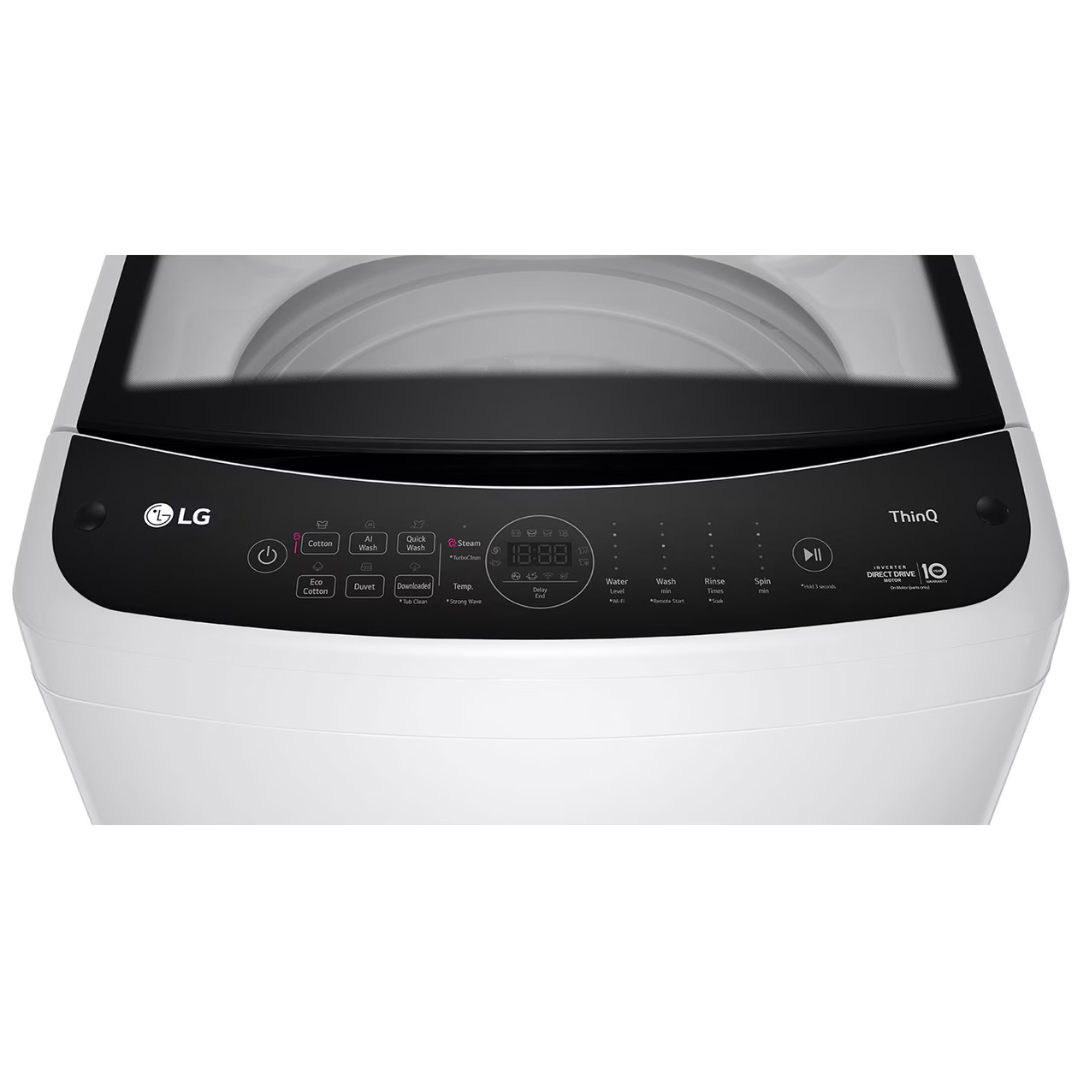 LG Series 5 10kg Top Load Washing Machine White