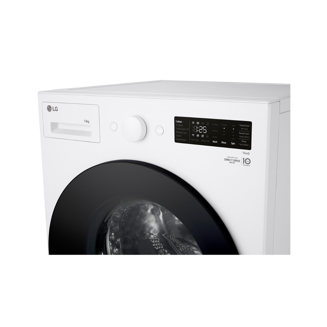 LG 14kg Series XL Front Load Washing Machine Matte White