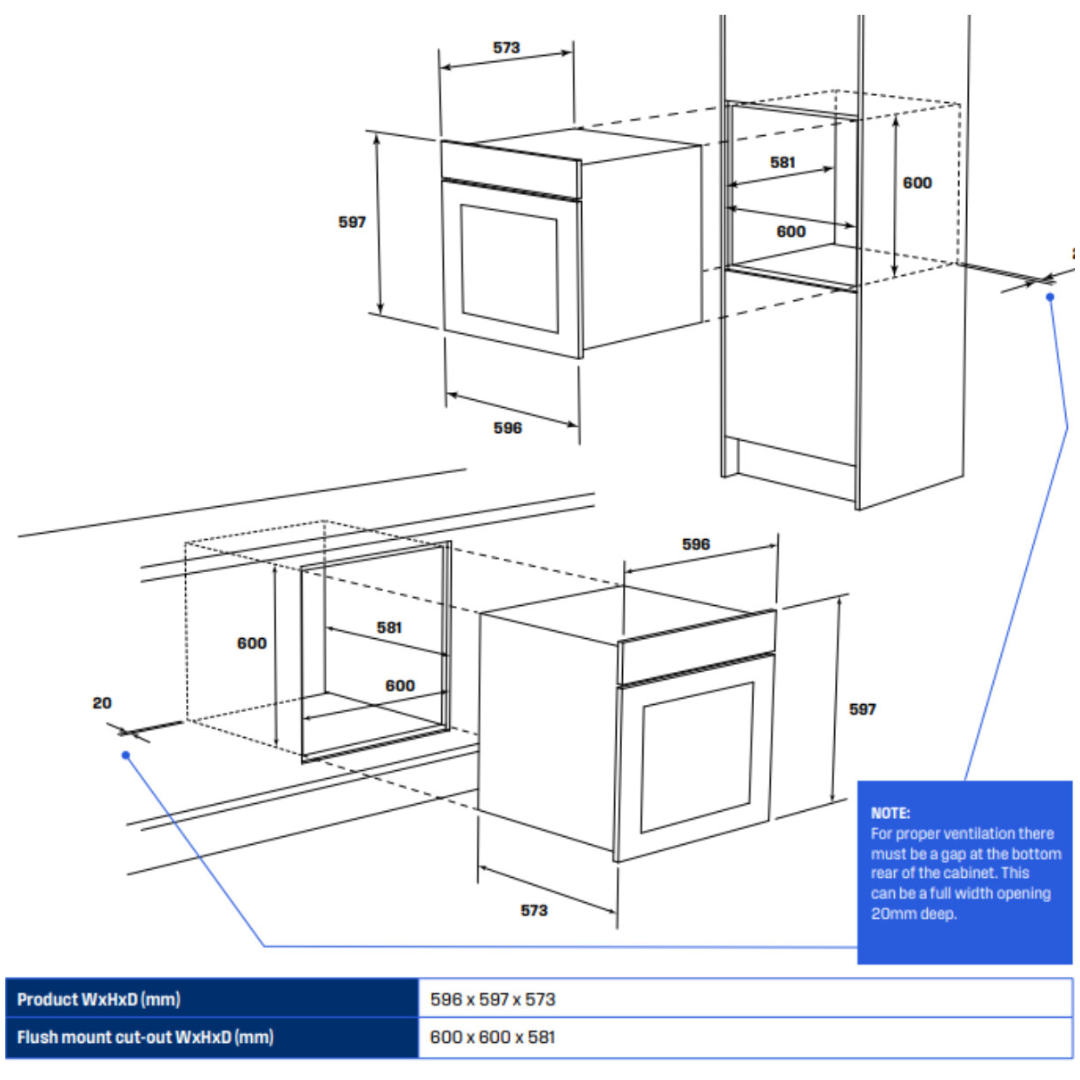 Westinghouse 60Cm Multi Function 5 Side Opening Oven Stainless Steel - WVES6314SDR image_5