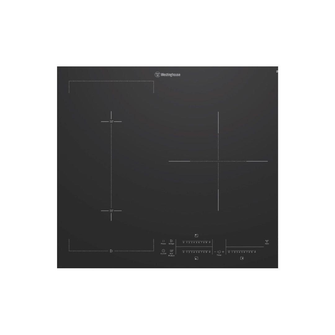 Westinghouse 60cm 3 Zone Induction Cooktop with BoilProtect, Bridge Zone and Hob2Hood - WHI635BD image_1