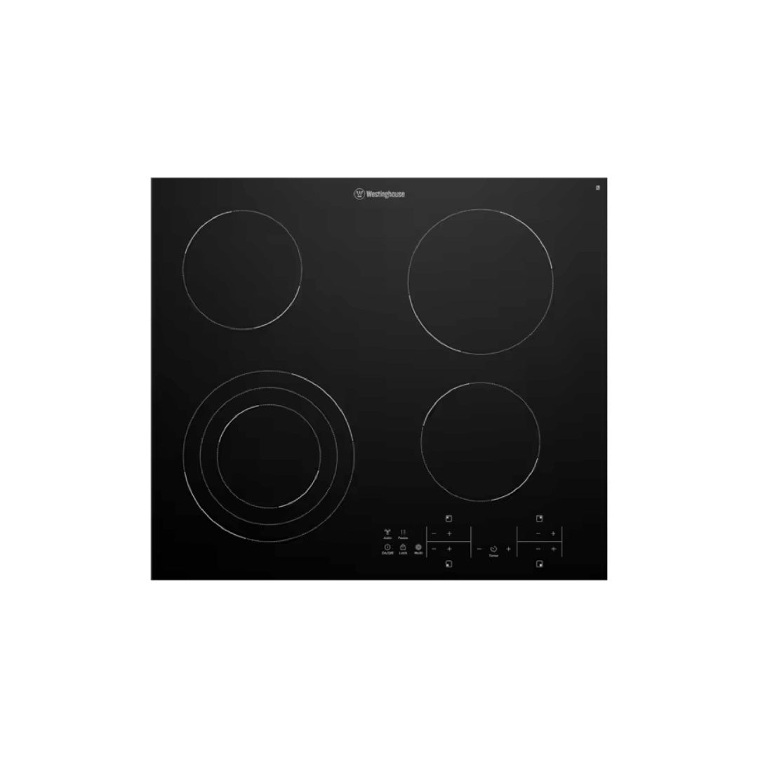 Westinghouse 60cm 4 Zone Ceramic Cooktop with Triple Zone and Hob2Hood - WHC643BD image_1