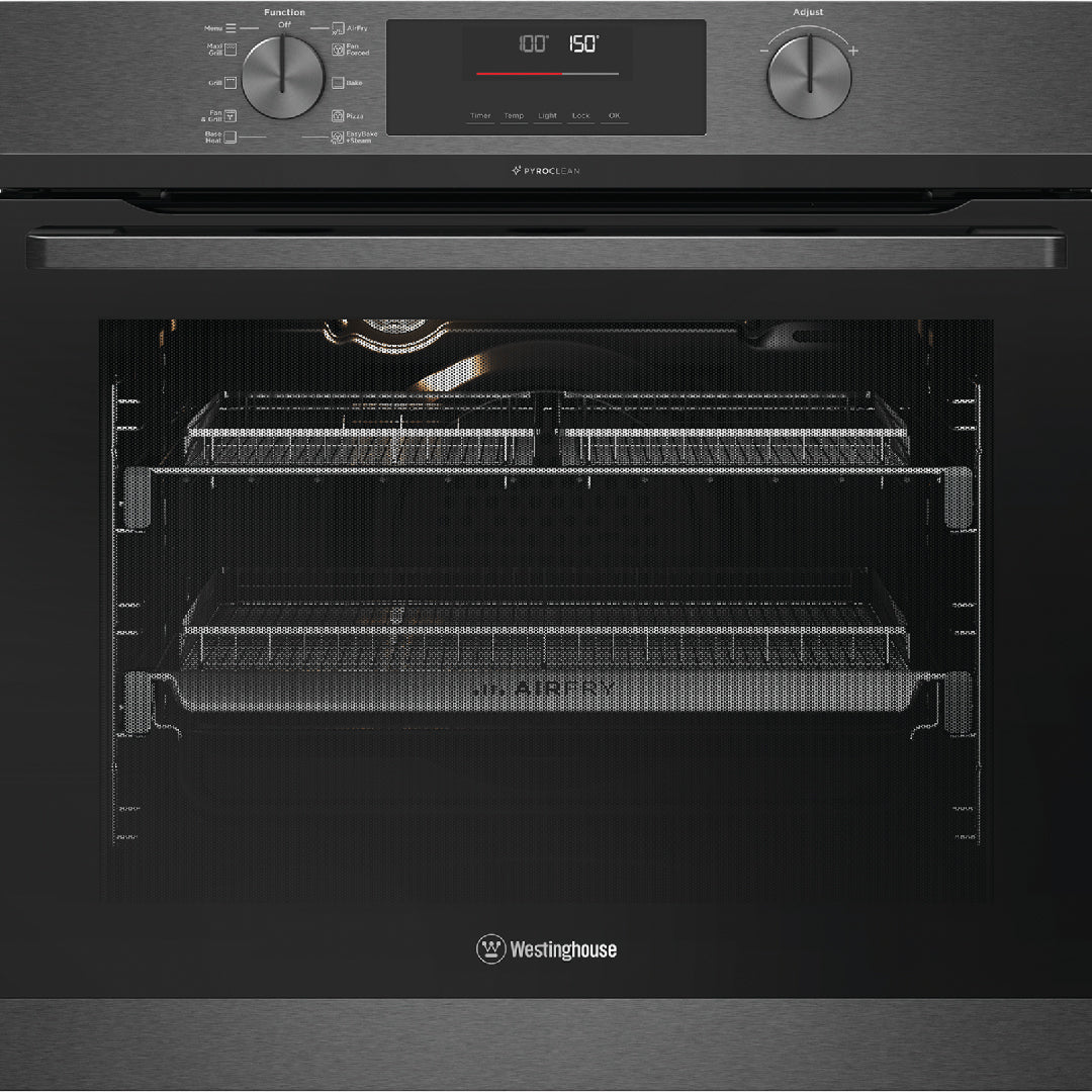 Westinghouse 60cm Dark Stainless Steel Pyroclean Oven with Dual Airfry - WVEP6717DD image_1