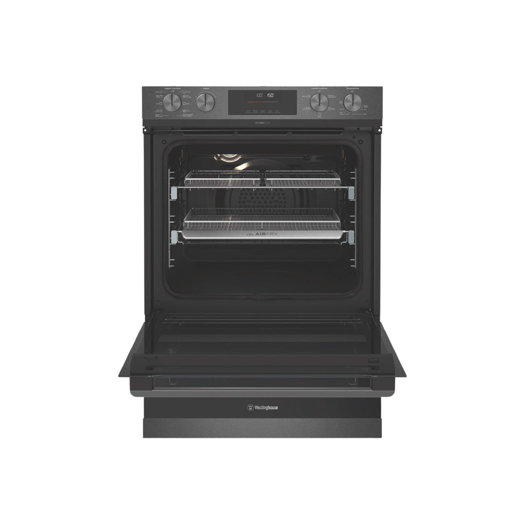Westinghouse 60cm Multi-Function 10/5 Pyrolytic Duo Oven with AirFry and SteamBake, Dark Stainless Steel - WVEP6727DD image_3