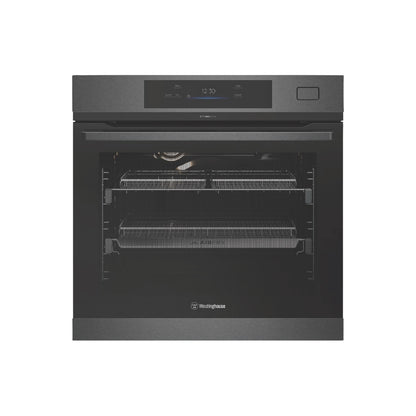 Westinghouse 60cm Multi-Function 19 Pyrolytic Oven with AirFry and SteamRoast, Dark Stainless Steel - WVEP6918DD image_1