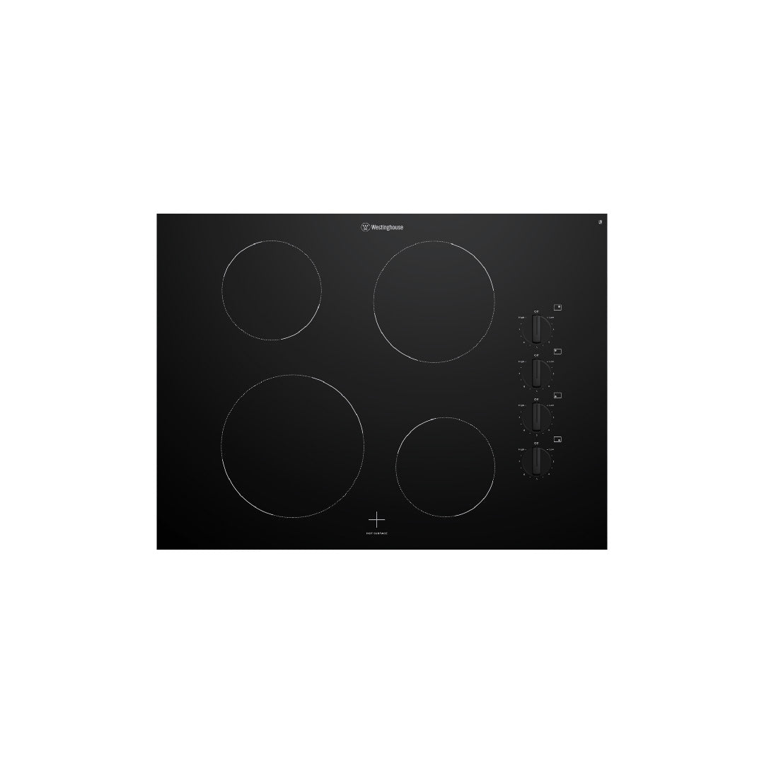 Westinghouse 70cm 4 Zone Ceramic Cooktop with Knob Controls - WHC742BC image_1
