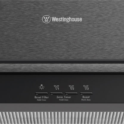 Westinghouse 90cm Dark Stainless Steel Glass Canopy Hood - WRCG914BC image_2